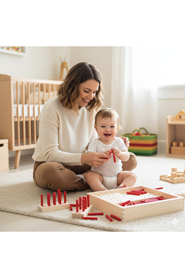 BALATOYZ Montessori Kırmızı Sayı Çubukları