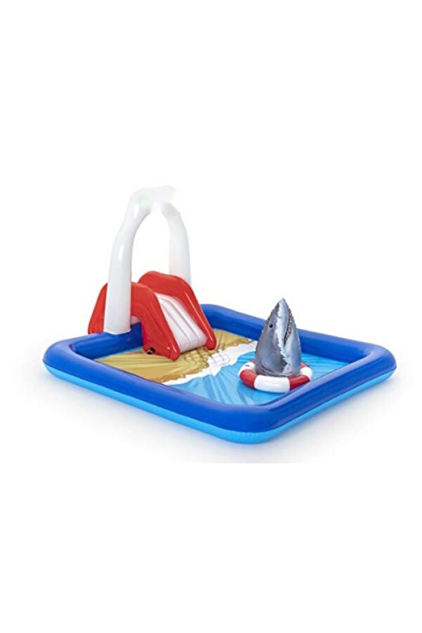 markentegra Taşınabilir Köpekbalığı Şeklinde Kaydıraklı Havuz