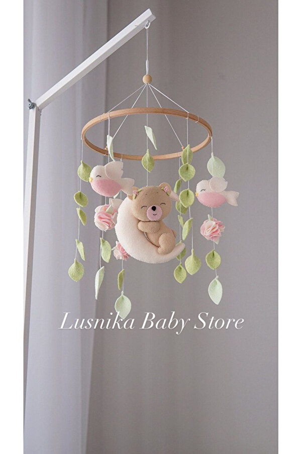 LusnikaStore (MÜZİKLİ)Bebek Odasi Besik Dönencesi Besik Yani Süsü Bebek Odasi Dekorasyon