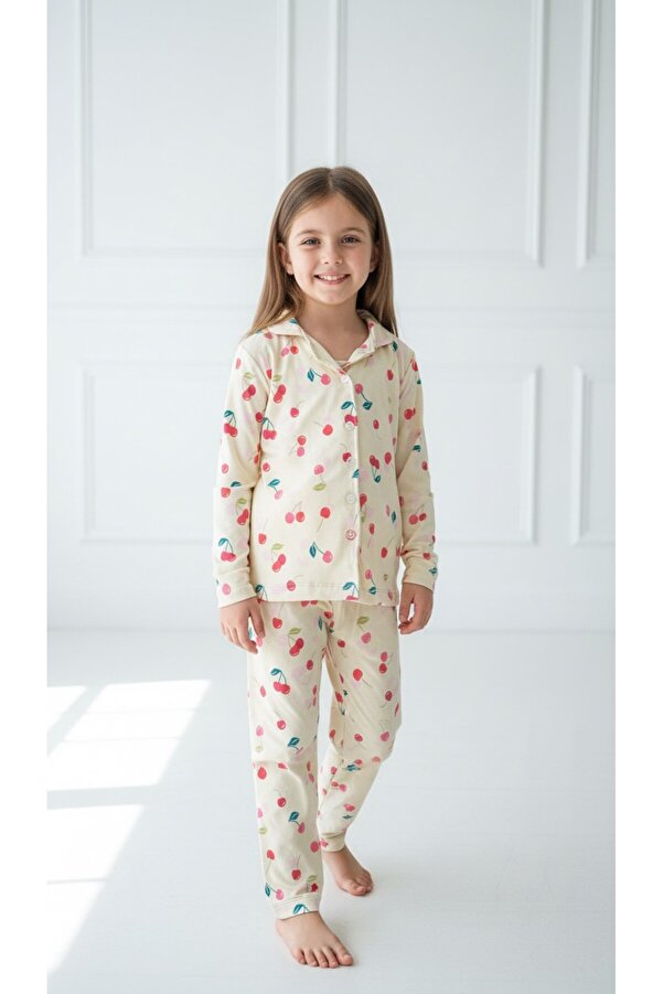 DANBİ Kız Çocuk 4,5,6,7,8,9,10,11 Yaş Mevsimlik Pijama Takımı