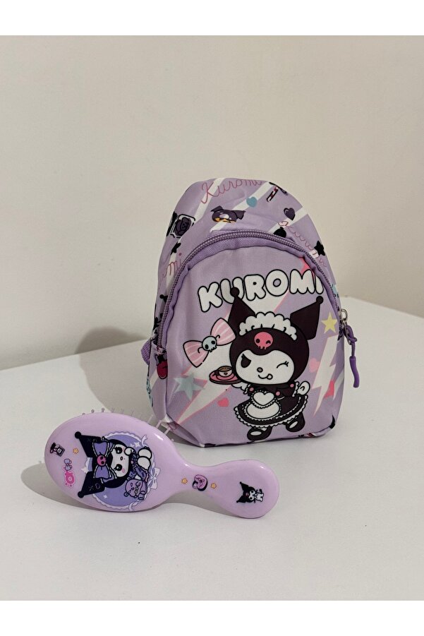 winingo 2Y Shop Kız çocuk Kuromi Çanta ve Tarak Seti Hediyelik Doğum Günü Bayramlık