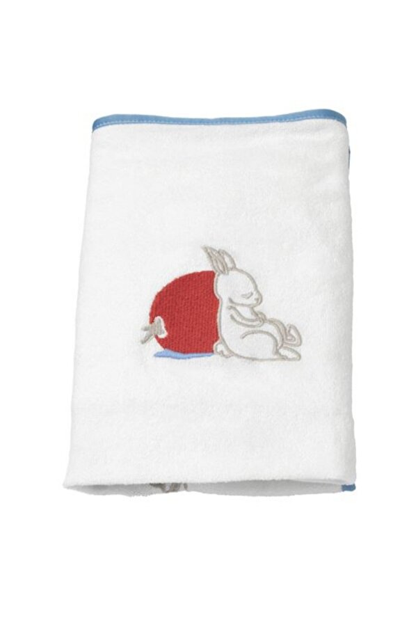 IKEA VADRA Beyaz Mavi Bebek alt değiştirme pedi kılıfı 74 X 48 Ölçü