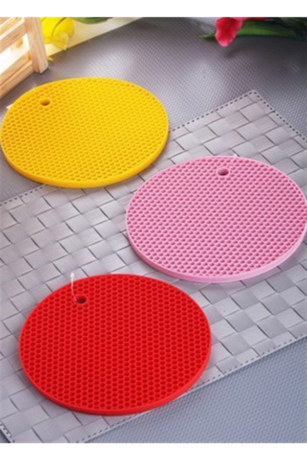 Bifirsat-Silicone Trivet Round Teapot Teapot Pot Mat Trivet 1