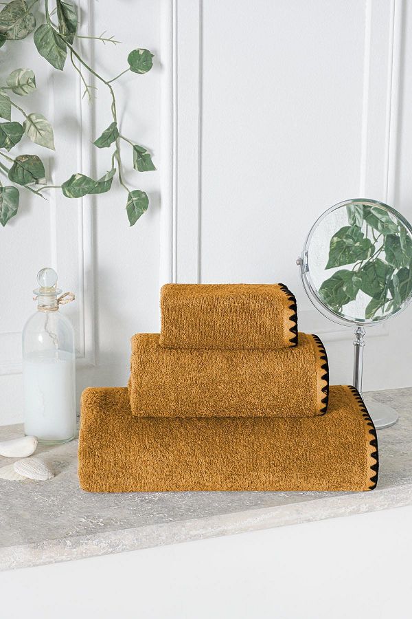 Mustard towel set on sale