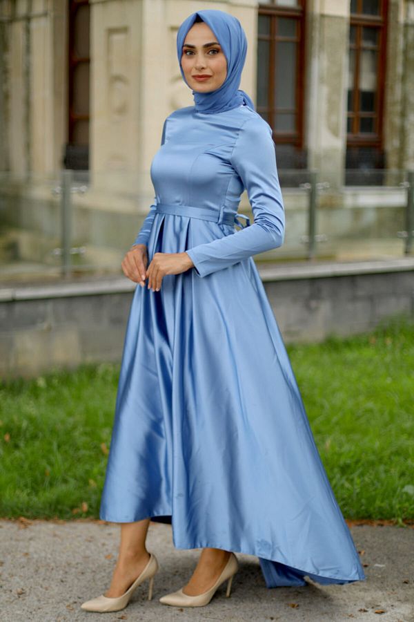 Long dress satin hijab best sale