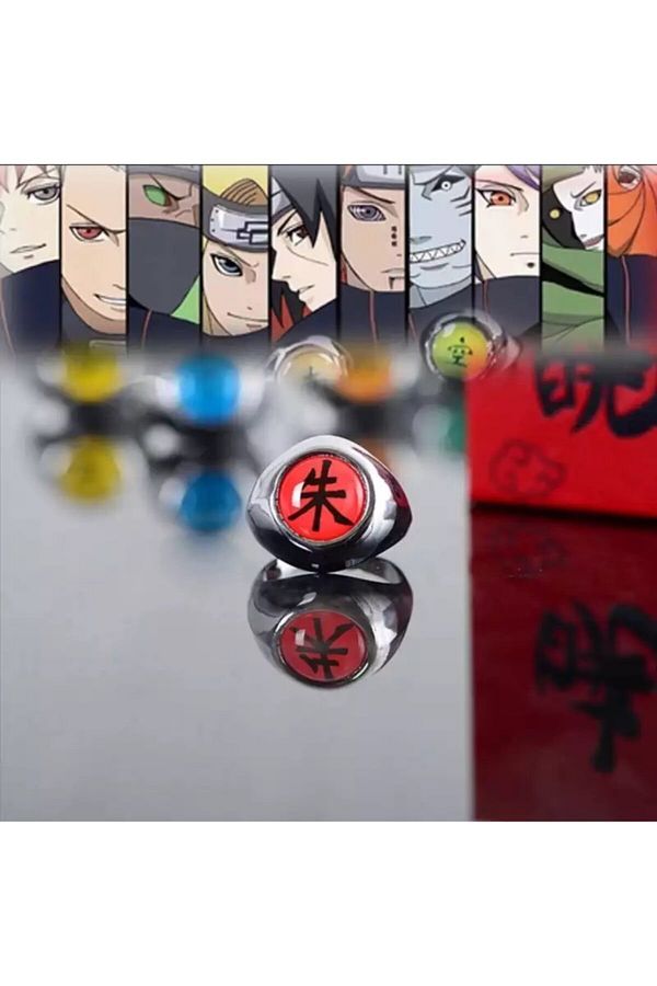 Köstebek-Anime Cosplay Naruto Akatsuki Itachi Inel reglabil 1