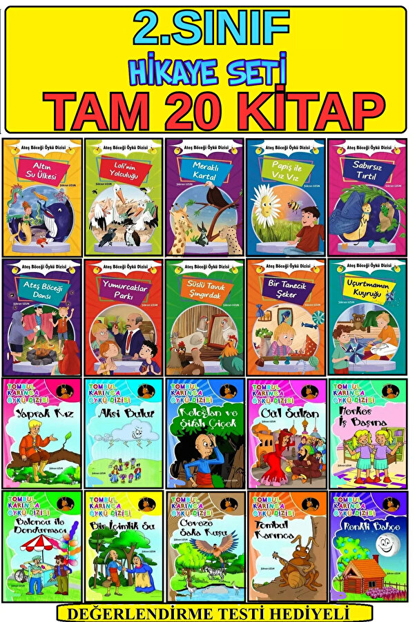 GÖNÜL YAYINCILIK 2.sınıflar Için Okumayı Sevdiren Ve Eğlenceli 32 Sayfalık 20 Li Hikaye Seti