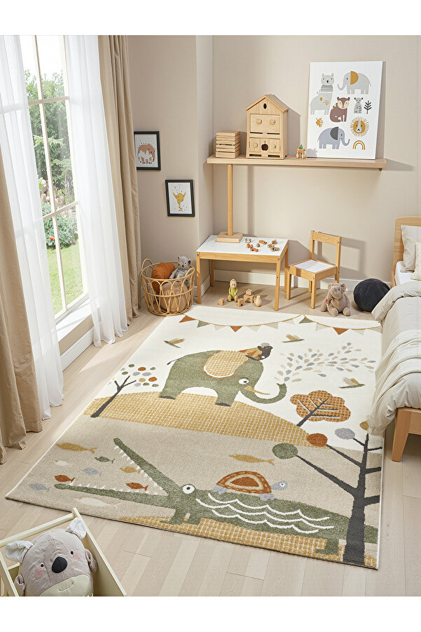 venucci home & living Step Premium Çocuk halısı Kız Erkek Bebek Odası Çocuk Odası Genç Odası Halısı Oyun Matı