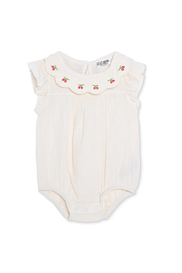 ebebek Hello Baby HelloBaby Kız Bebek Body Çıtçıtlı Bisiklet Yaka Kısa Kol