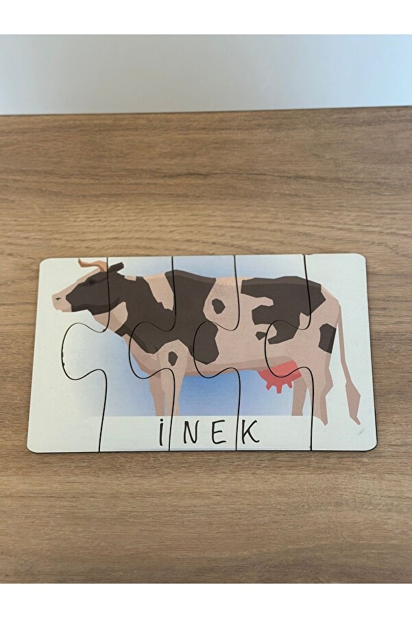 özgürce Hayvanlar Öğrenme Eşleme Puzzle Kartı, Eğitici Montessori Oyuncak