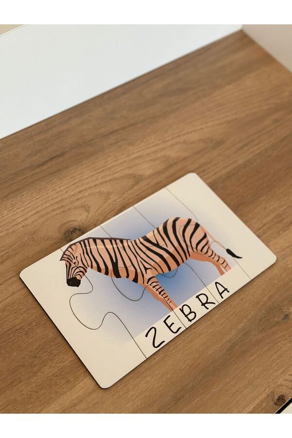 özgürce Eğitici Hayvanlar Eşleme Puzzle Kartı, Montessori Öğrenme Oyuncak