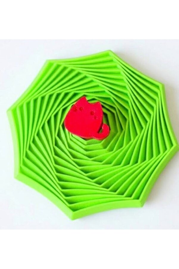 ARCANIUM Montessori Eğitici Geometrik Yıldız - KediFigürlü Akıl Ve Zeka Oyuncağı - Motor Becerisi- YEŞİL
