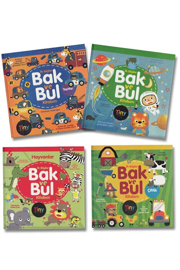 tiny kids İlk Bilgiler Bak ve Bul Kitabım Seti - 4 Kitap