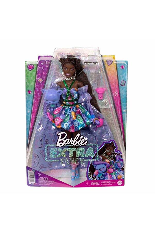 Barbie Extra Fancy Mor Kostümlü Bebek HHN13
