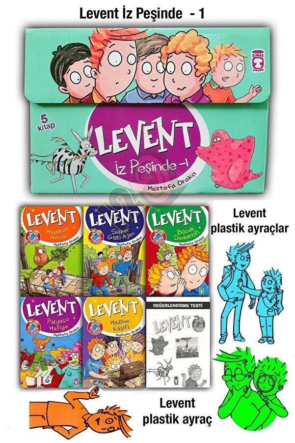 Timaş Çocuk Levent İz Peşinde Hikaye Seti 1 (5 Kitap) (9 yaş ve üzeri)