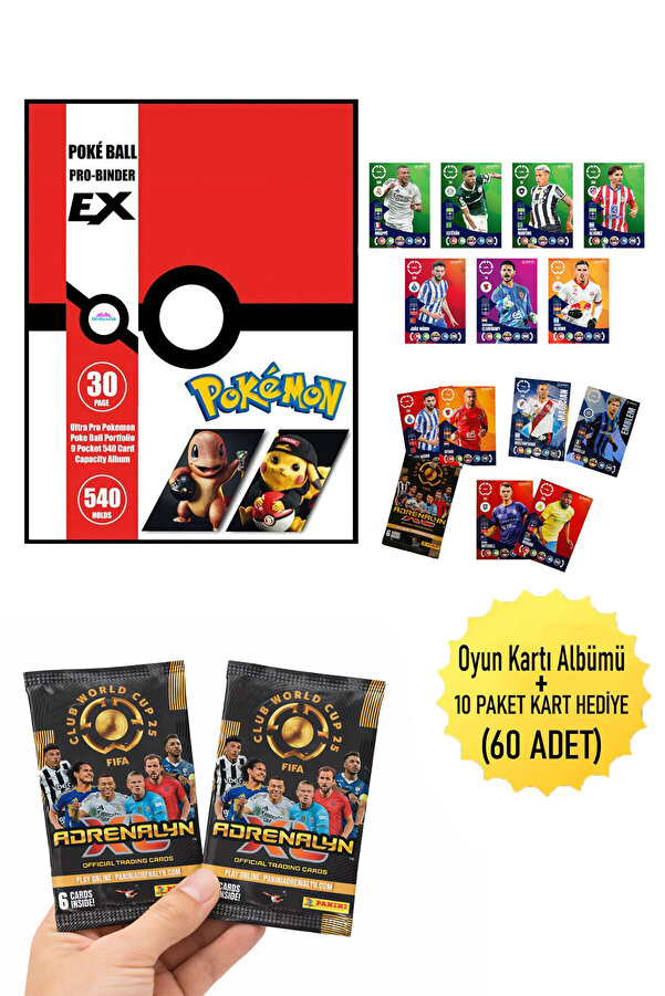 hediyecik Koleksiyon Oyun Kartı Albümü 570 Kartlık + 10 Paket Futbolcu Kartı Hediyeli