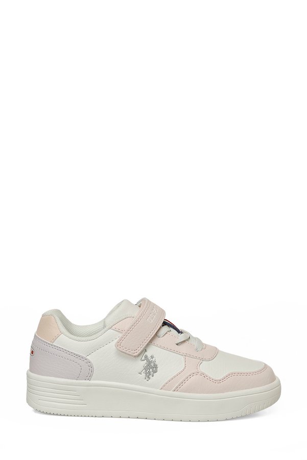 U.S. Polo Assn. Coster Jr 6Fx White Girls' Sneaker