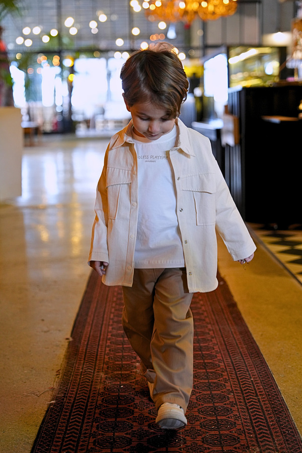 Jikko Baby Erkek Bebek Gabardin Ceketli 3'lü Takım 9041 MS