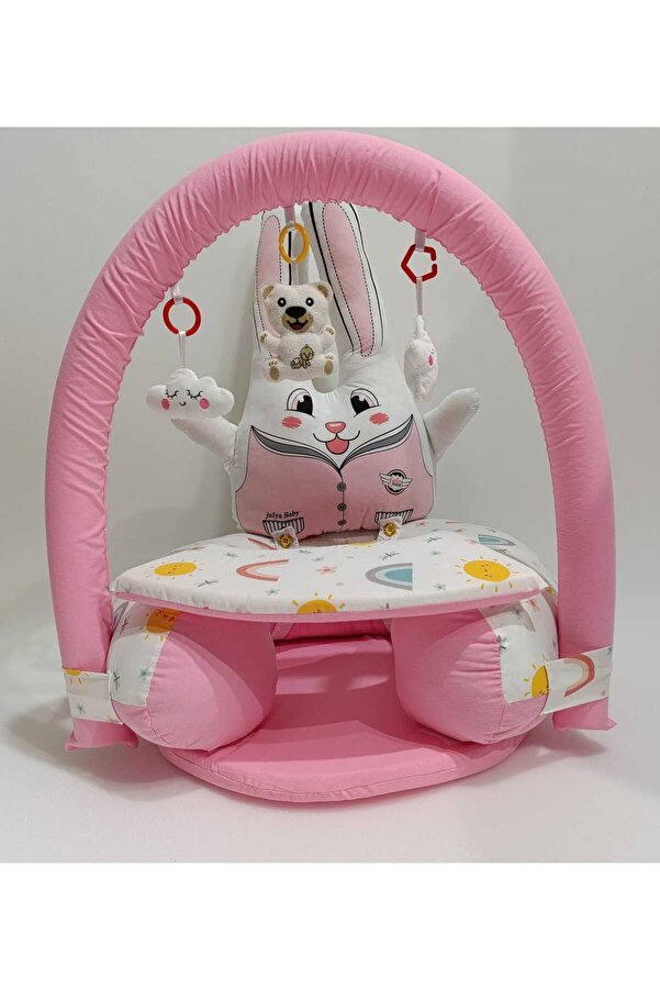 JULYA KİDS Oyuncaklı Bebek Destek  Oturma Minderi Sırt Destekli Oturmak Öğrenme Koltuk