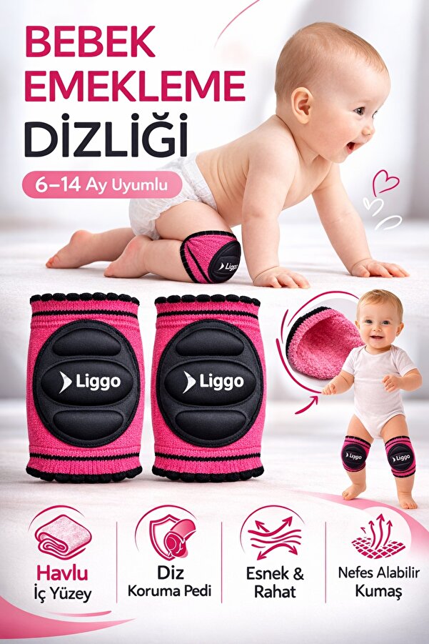 Liggo 6-14 Ay Bebek Emekleme Dizliği Bebek Dizliği Çocuk Dizliği Bebek Koruyucu Dizlik