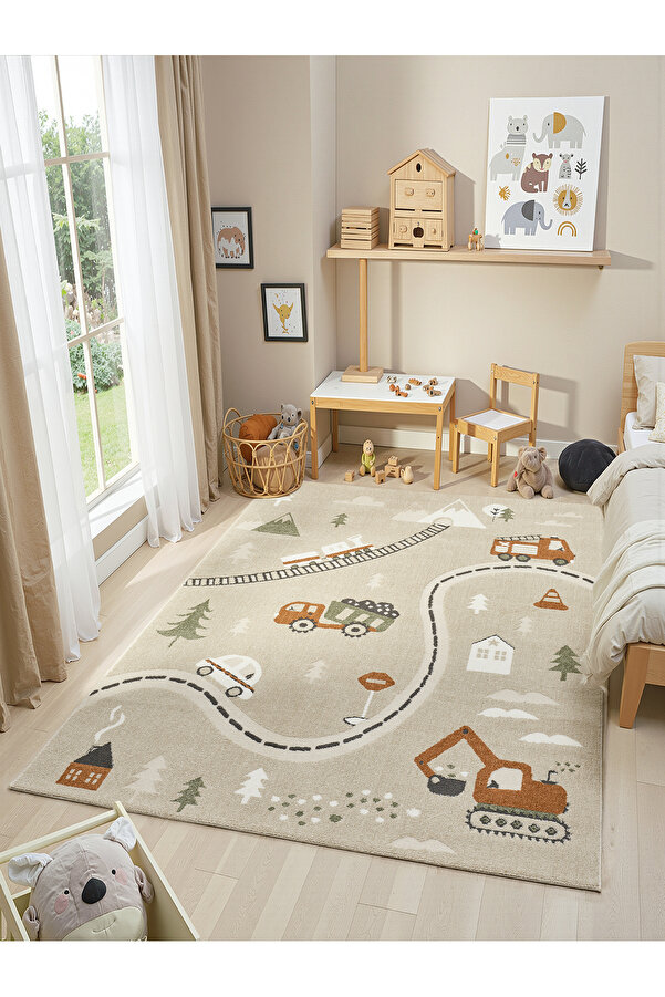 venucci home & living Step Premium Çocuk halısı Kız Erkek Bebek Odası Çocuk Odası Genç Odası Halısı Oyun Matı