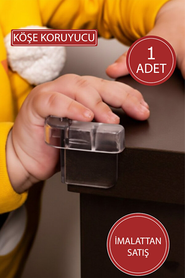 İdeal Baby 1 Adet Bebek Çocuk Masa Kenar Köşe Koruyucu Dairesel Köşe Koruyucu Evde Güvenlik