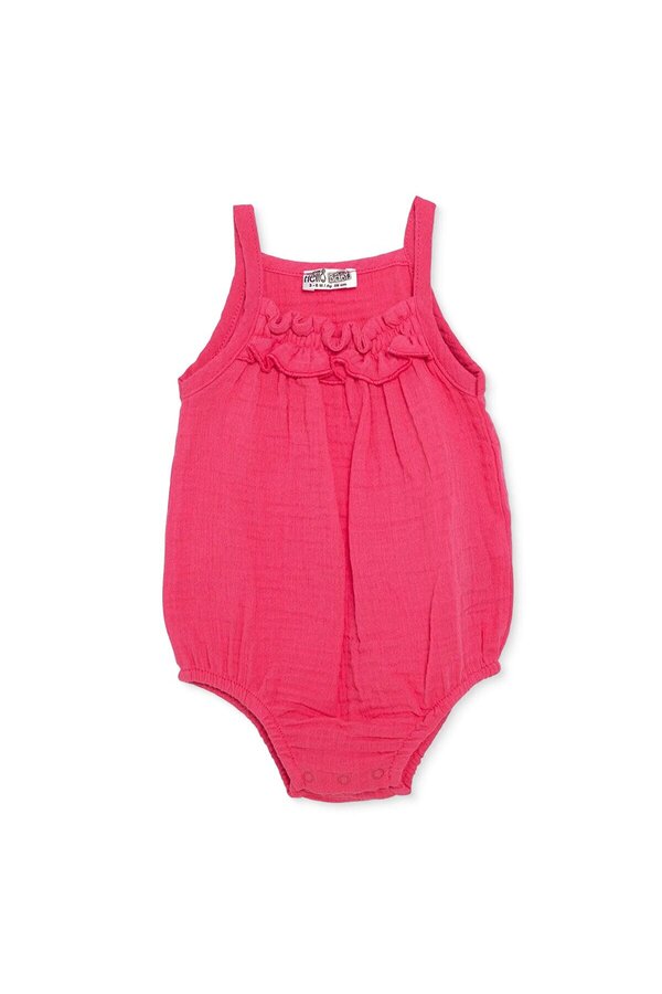 ebebek Hello Baby HelloBaby Kız Bebek Body Çıtçıtlı Fırfırlı Yaka İp Askılı