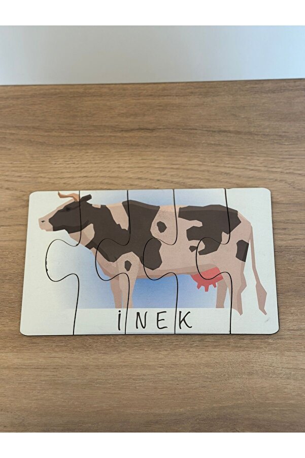 özgürce Hayvanlar Öğrenme Eşleme Puzzle Kartı, Eğitici Montessori Oyuncak