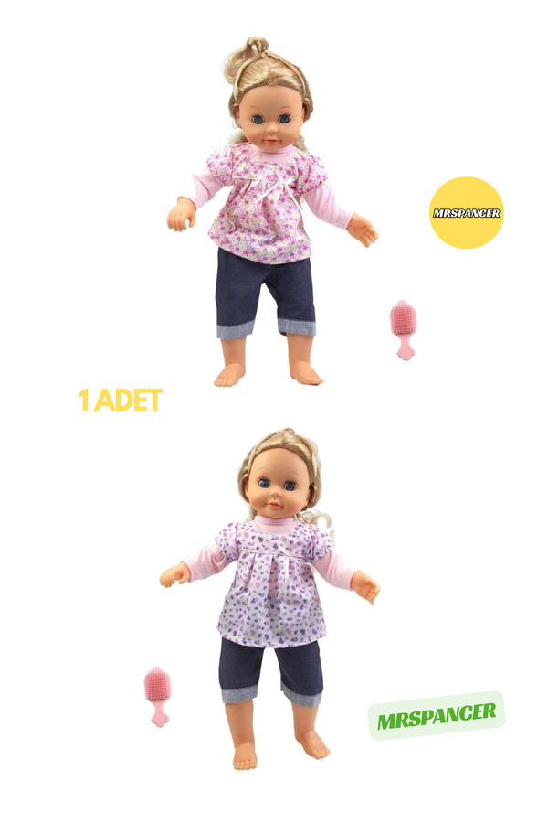 MRSPANCER 790774e - Oyuncak Bebek En İyi Arkadaşım Mila Aksesuarlı ve Eğlenceli Bebek 50cm Soru Sor Cevap Al