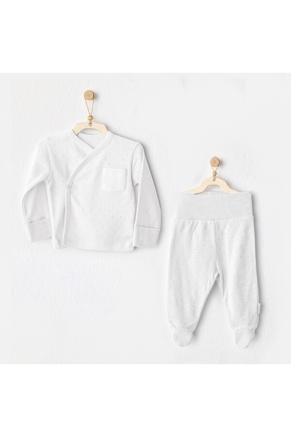 PAZAR DÜNYASI AC25557 Set 2'Li Zıbın Takım White