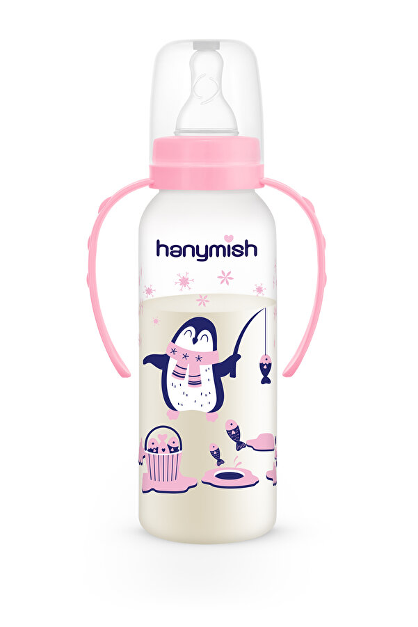 Hanymish 433 Kulplu Pp Biberon (240 ML) Pembe