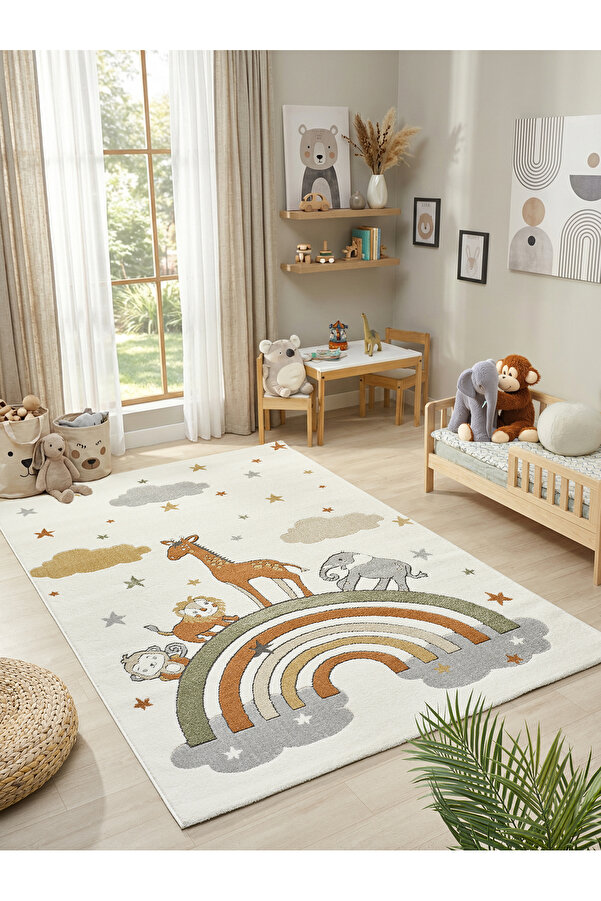 venucci home & living Step Premium Çocuk halısı Kız Erkek Bebek Odası Çocuk Odası Genç Odası Halısı Oyun Matı