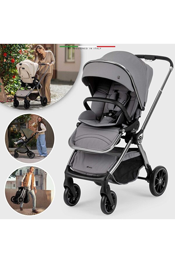 Elele Liberta Çift Yönlü Bebek Arabası Gri