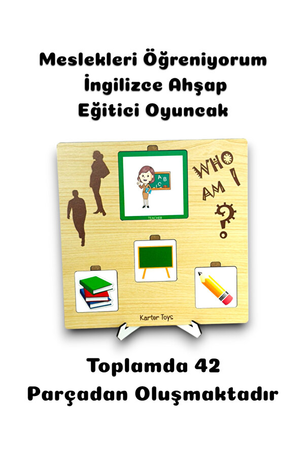 özgürce Eğitici Meslek Kartları, Montessori Oyuncakları, Öğrenme ve Keşif Seti