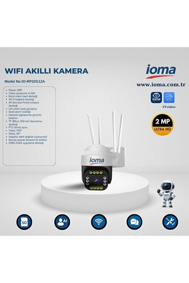 ioma WİFİ IO-RP22G12A wifi kamera