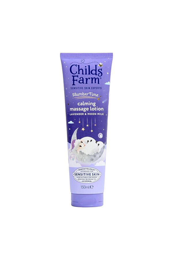 Childs Farm Uyku Zamanı Rahatlatıcı Masaj Losyonu – Lavanta & Ay Işığı Sütü 150 ml
