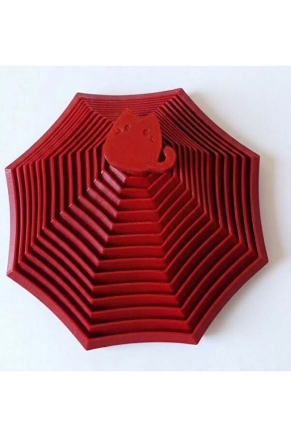 ARCANIUM Montessori Eğitici Geometrik Yıldız - KediFigürlü Akıl Ve Zeka Oyuncağı - Motor Becerisi- KIRMIZI