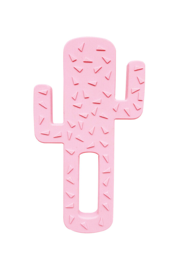 OiOi Kaktüs Silikon Diş Kaşıyıcı Pembe 3 Ay+