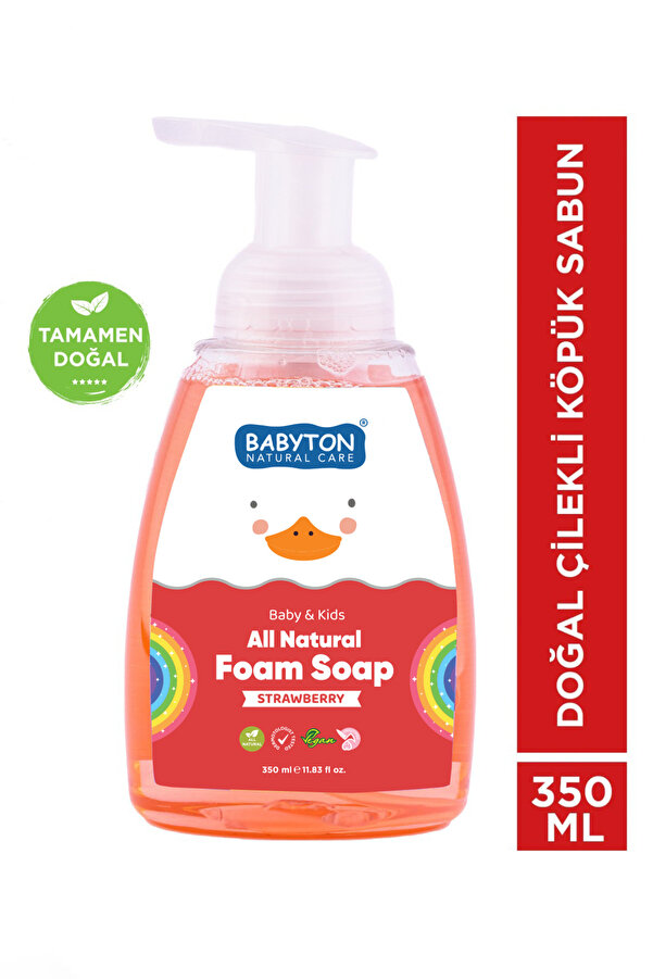 BABYTON Doğal Çilekli Köpük Sabun 350 ml