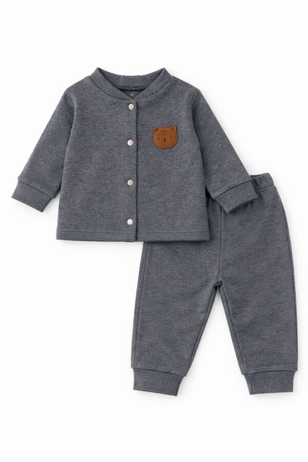 Oz Baby Pamuklu Likralı Önden Çıtlı 4 Mevsim Bebek Takımı (6-24 Ay)