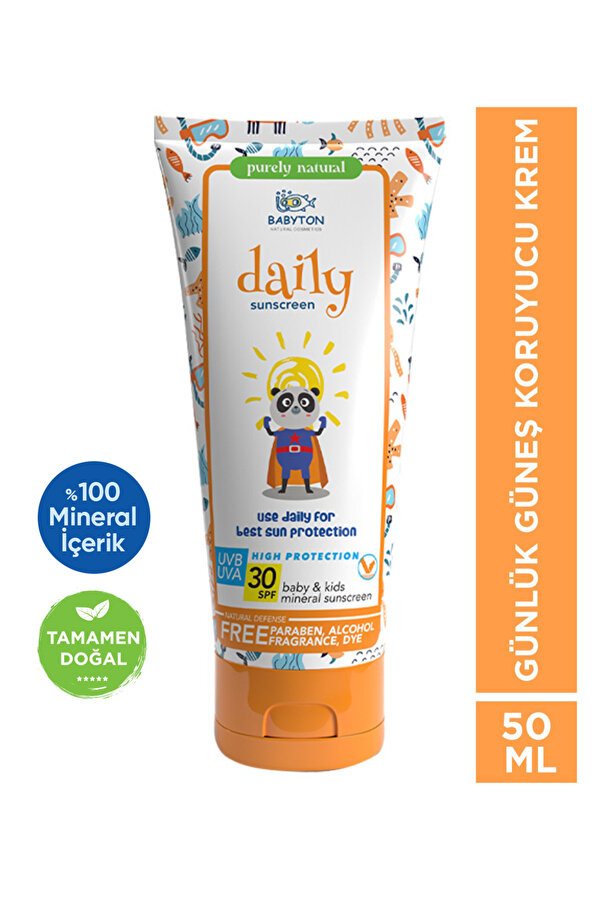 BABYTON Doğal Güneş Koruyucu Krem 50 ml