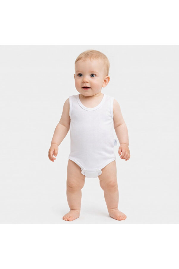 jijek baby kids 5’li Paket Askılı Bebek Body %100 Pamuk Çıtçıtlı Atlet Body – Unisex Yenidoğan & Bebek İç Giyim