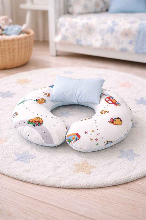 SALLHOMEE Emzirme Yastığı Bebek Destek Minderi – Çok Amaçlı Hamile & Emzirme Destek Yastığı – Yumuşak Dolgulu