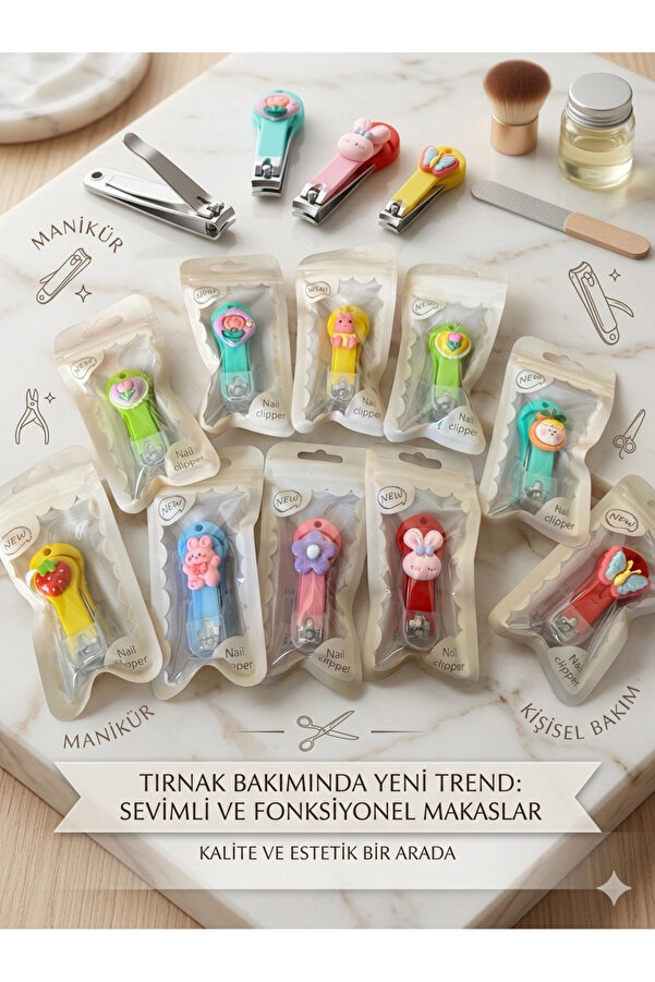 HEDİYEVİM RENKLİ FİGÜRLÜ TIRNAK MAKASI 1 ADET