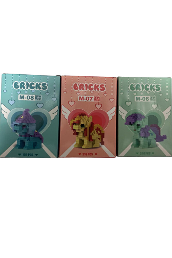 BalonKasaba My Little Pony Bricks Unicorn Mini Blok Figür – Rastgele Model | Koleksiyonluk Yapı Seti