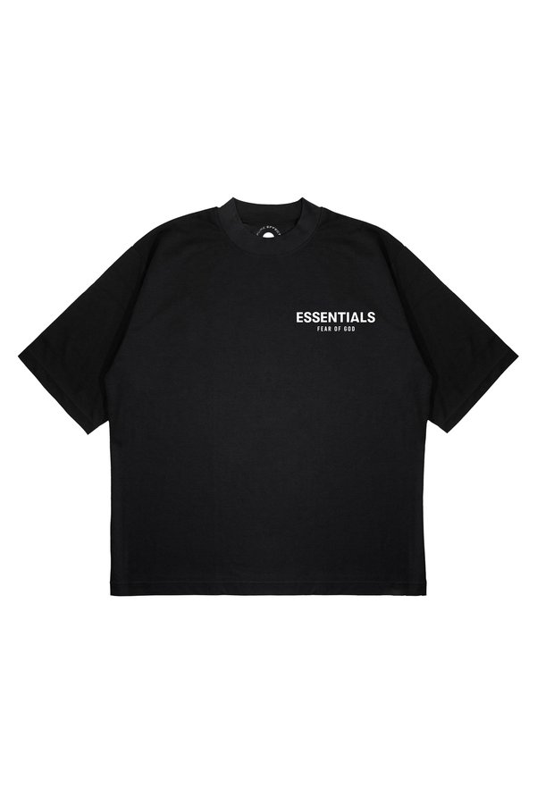 PURE EFFECT Unisex Oversized ESSENTIALS BASIC Printed Boxy Fit Thick Fabric (240gsm) T-shirt