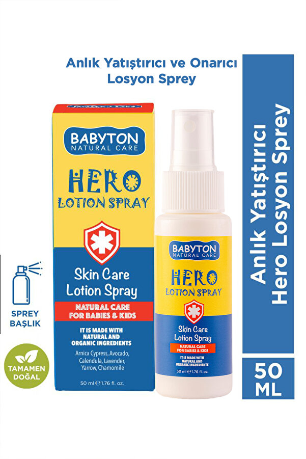 BABYTON Anlık Yatıştırıcı Hero Losyon Sprey 50 ml