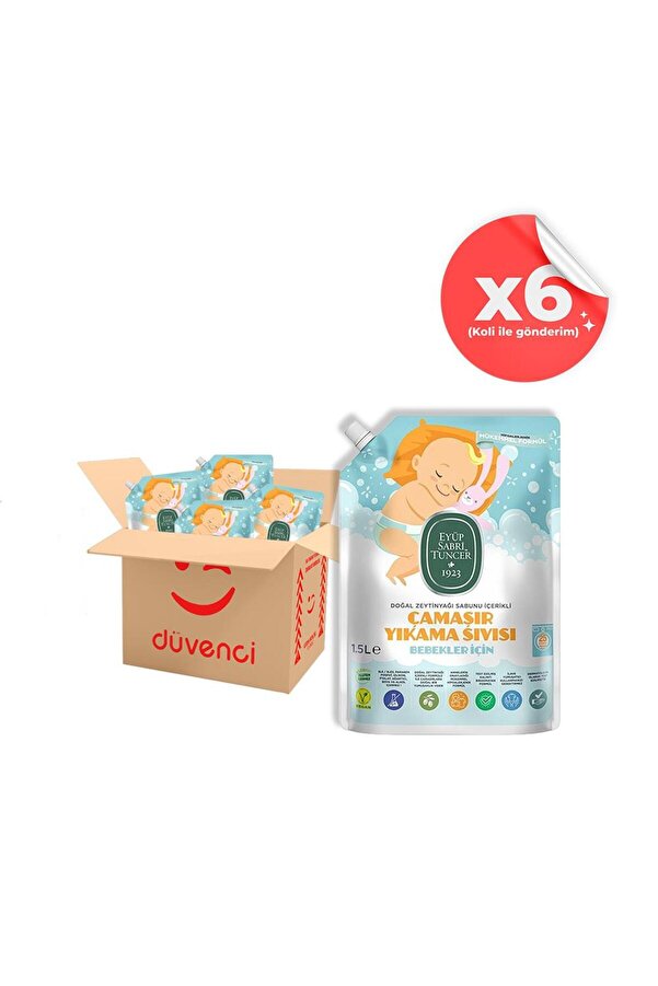 Eyüp Sabri Tuncer Bebek Çamaşır Yıkama Sıvısı 1500 ml x 6