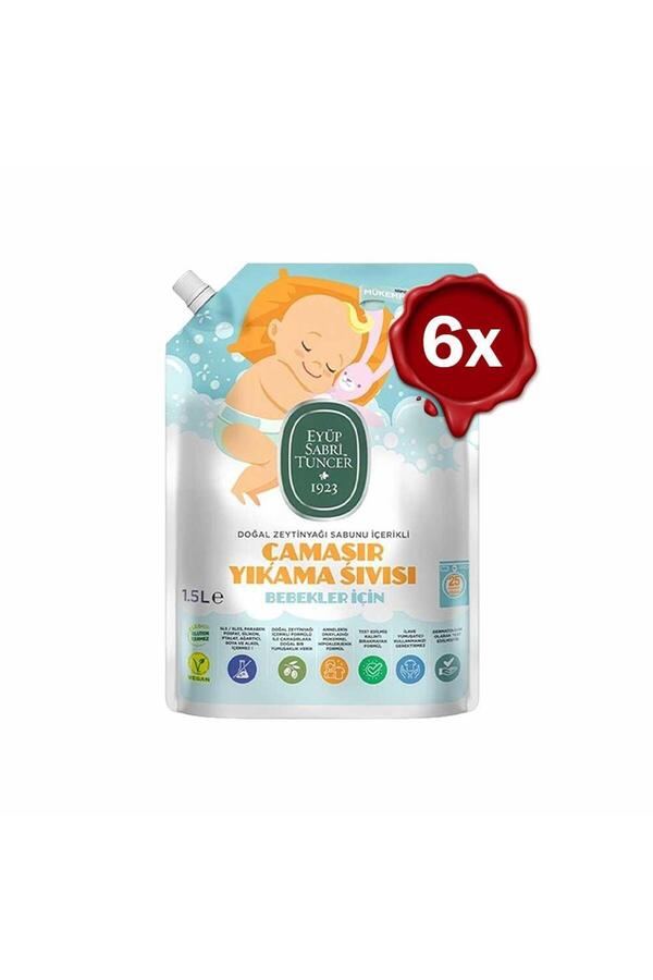 Eyüp Sabri Tuncer Bebek Çamaşır Deterjanı 1500 ml x 6