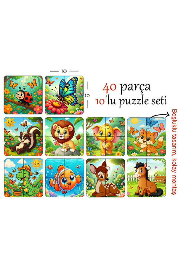 karalar ahşap Ahşap Çocuk Yapboz Eğitici Zeka Geliştirici Montessori Oyuncak Mega Set